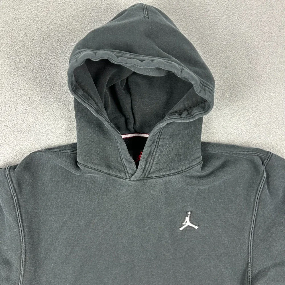 Air Jordan Hoodie Mens Small Essentials Fleece Pullover Black DA9818-010 - Picture 3 of 8